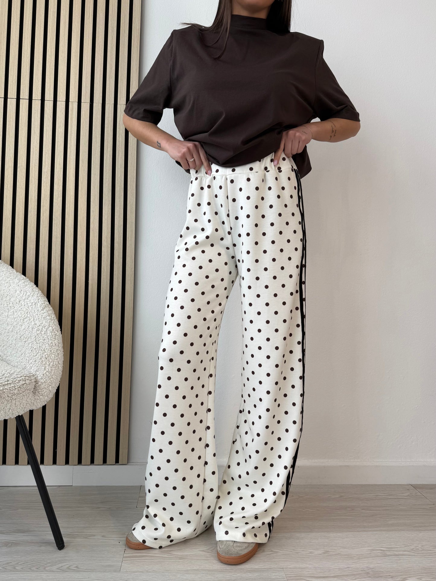 Pantaloni A Righe E Pois