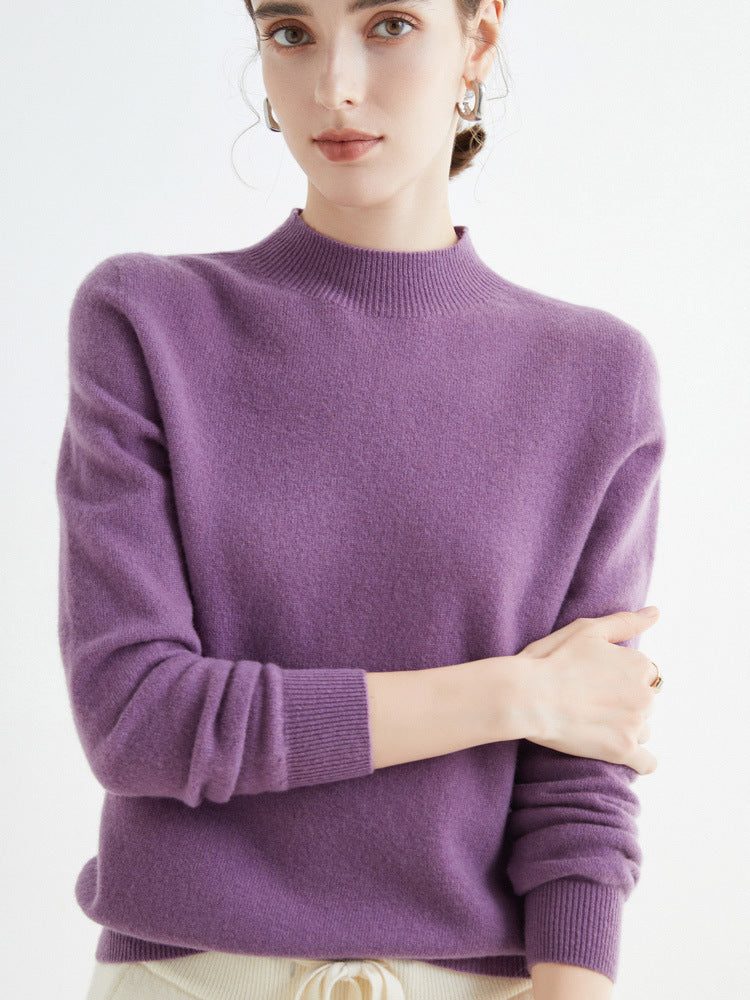 Rhoda - Semplice maglione di cashmere per donne