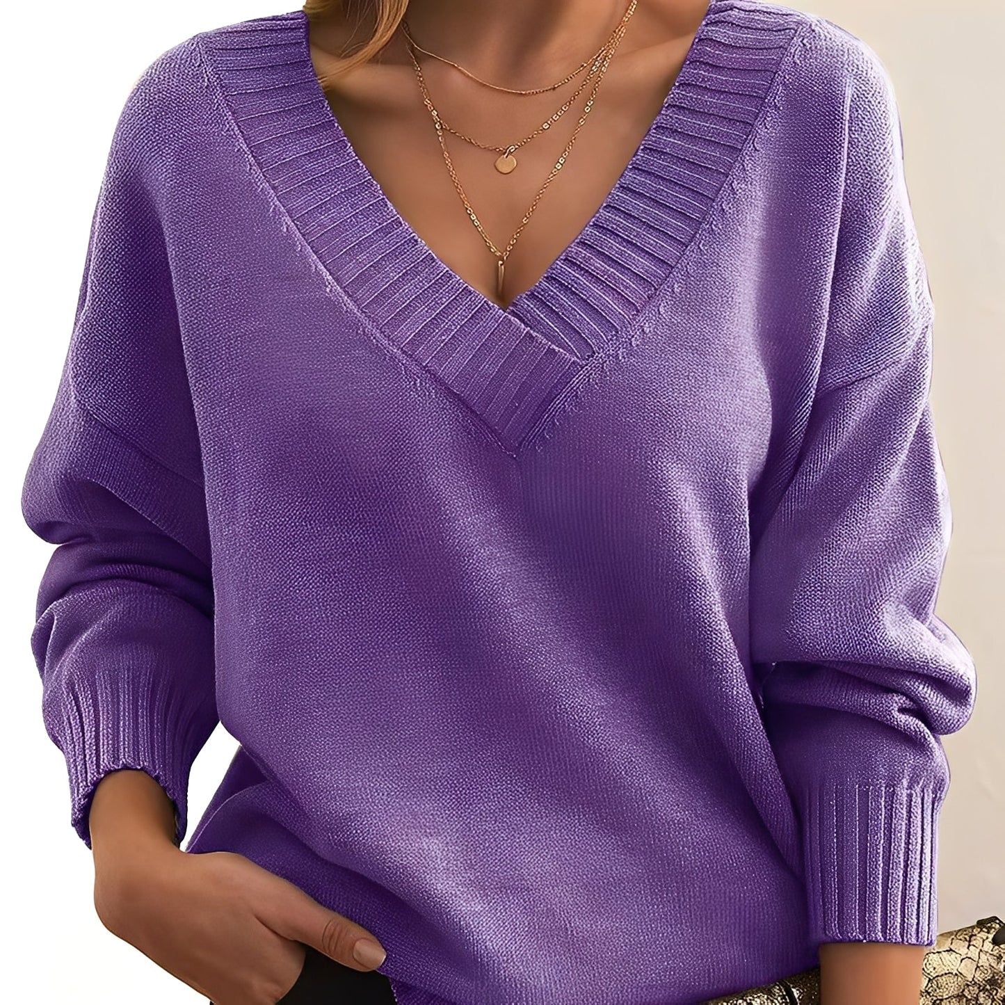 Merideth - Maglione semplice e versatile per le donne 
