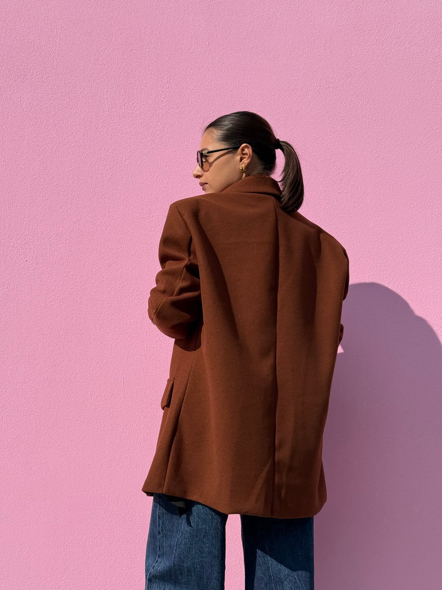 Cappotto blazer in panno over