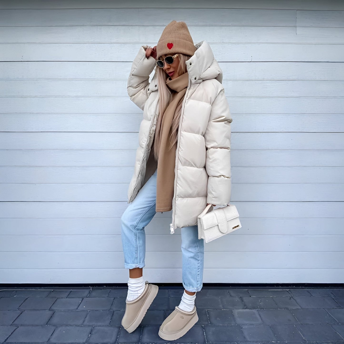 Catharine - Elegante, imbottita parka-giacca per donne 
