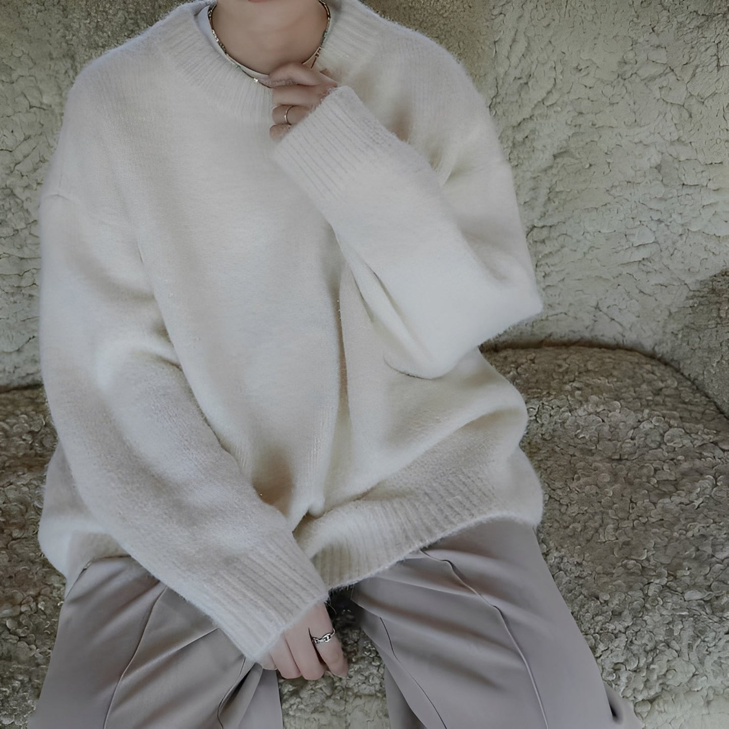 Olyvia - Maglione semplice e morbido per donne 