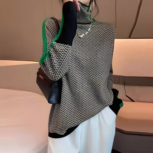 Roxanna - Maglione a righe casual e taglio morbido per donne