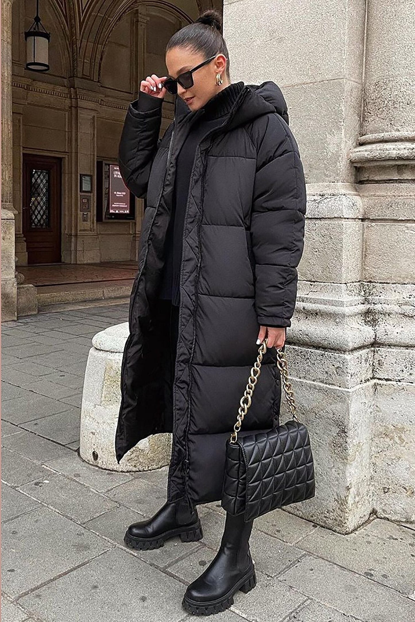 Khloe - Caldo, lungo, piumino invernale per donne