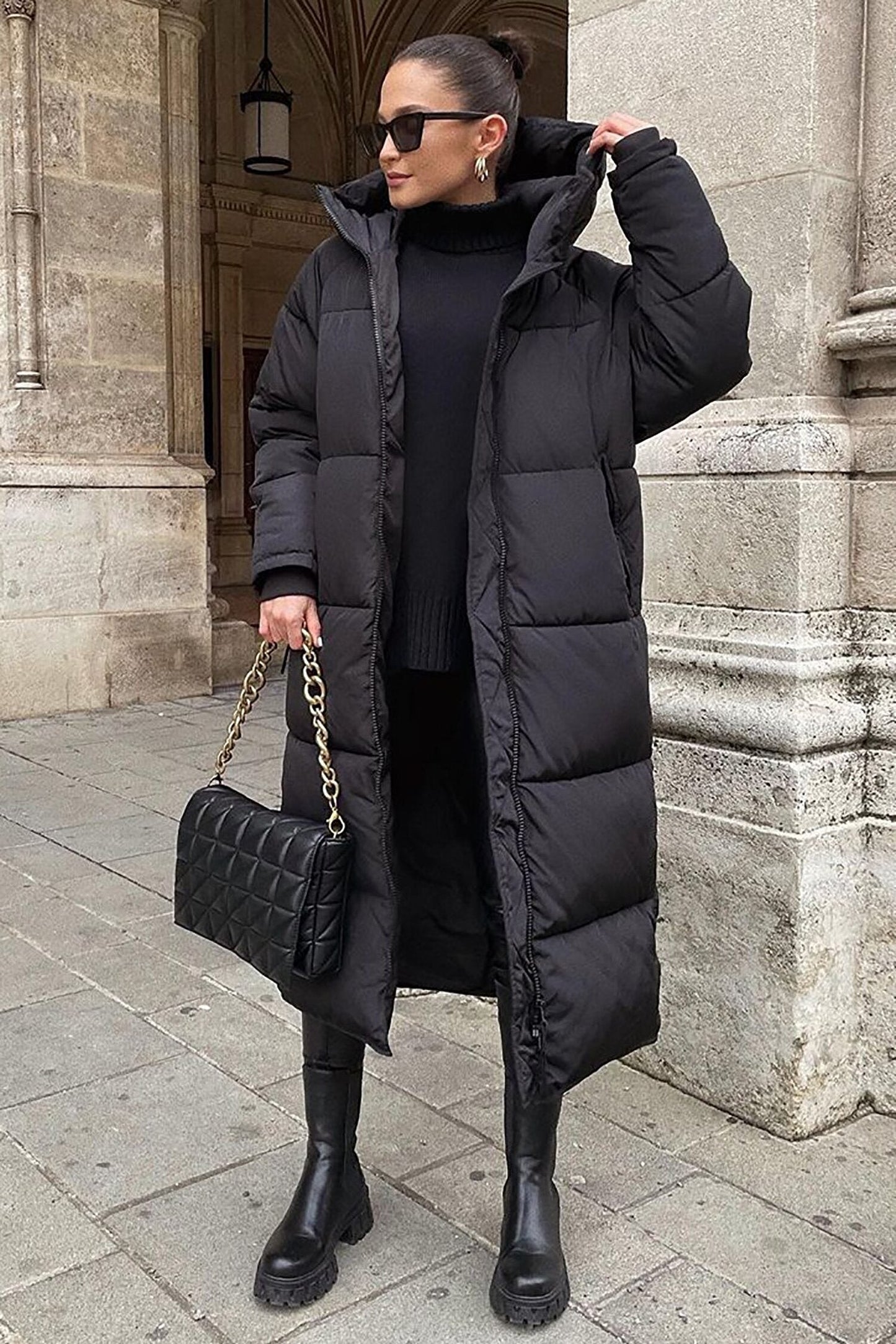 Khloe - Caldo, lungo, piumino invernale per donne