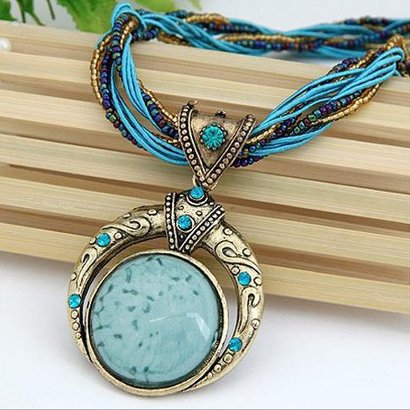 Collana con pendente boho