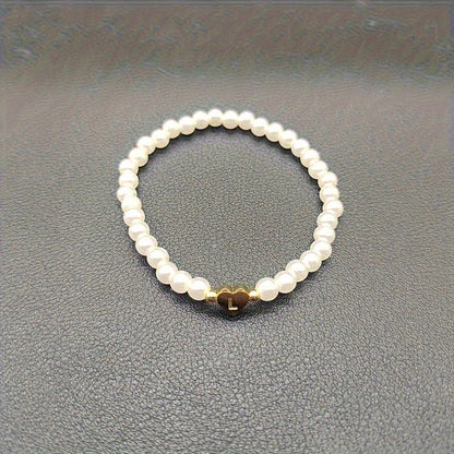 Chic Heart Initial Bracelet (A–Z)