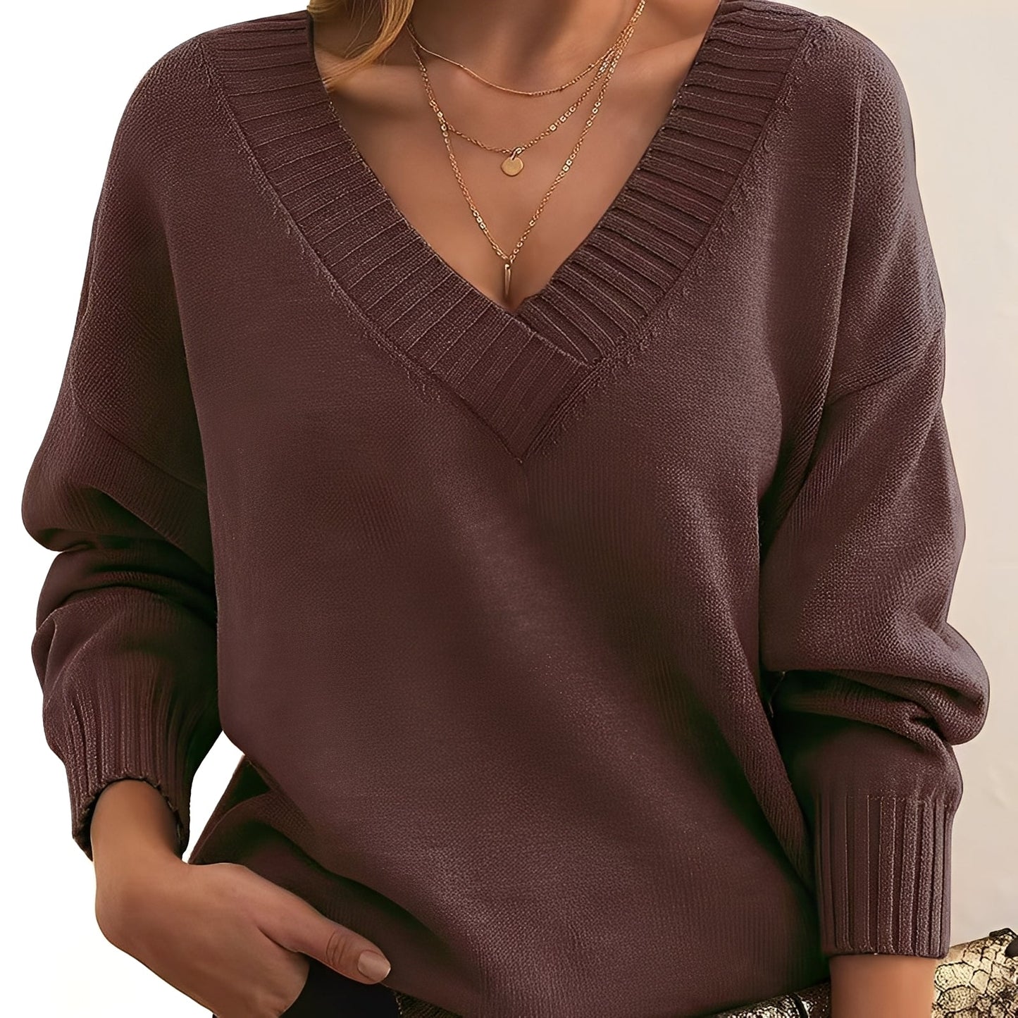 Merideth - Maglione semplice e versatile per le donne 