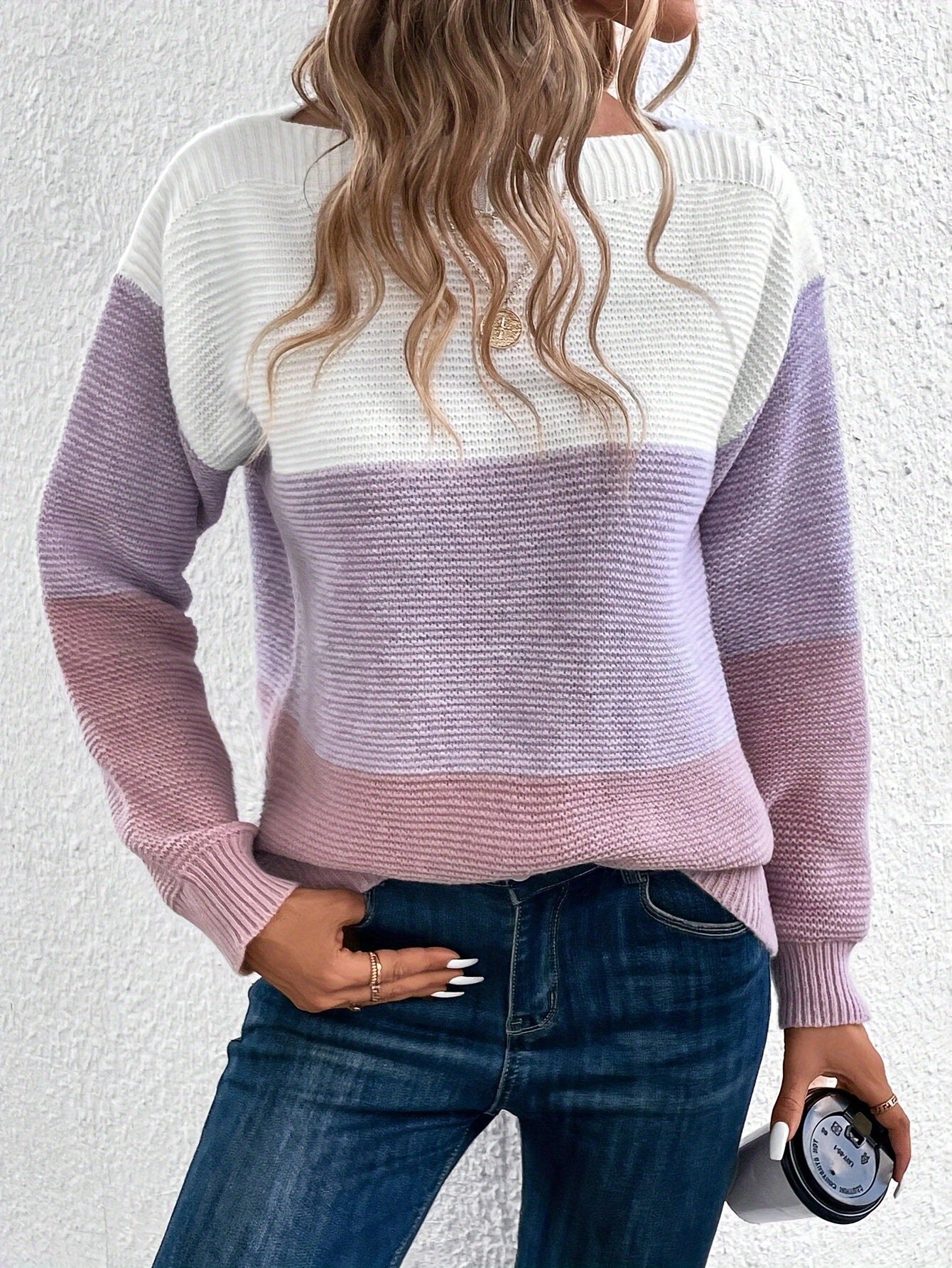 Muriel - Elegante maglione con strisce tricolori per donne 