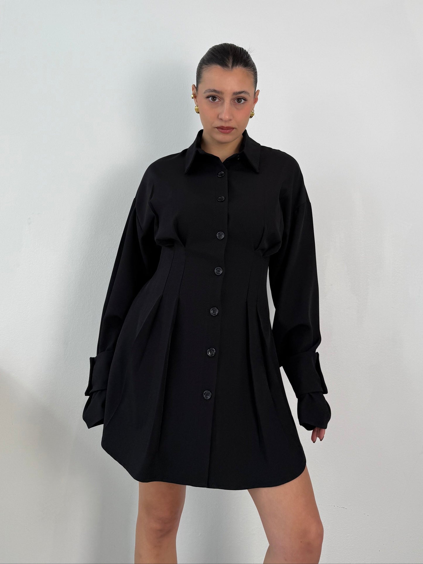 Abito a camicia fiocco sul retro