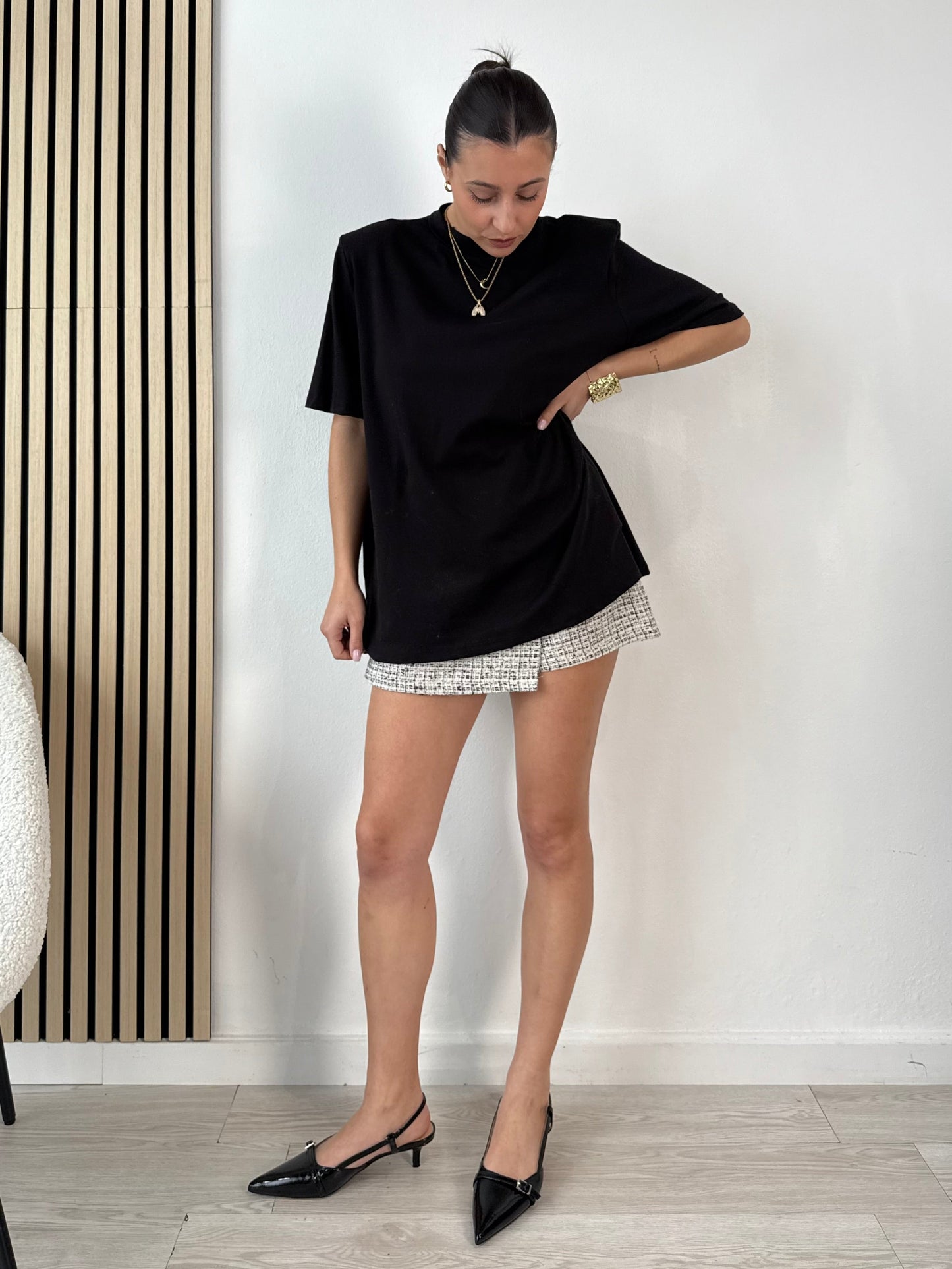 T-shirt con le spalline