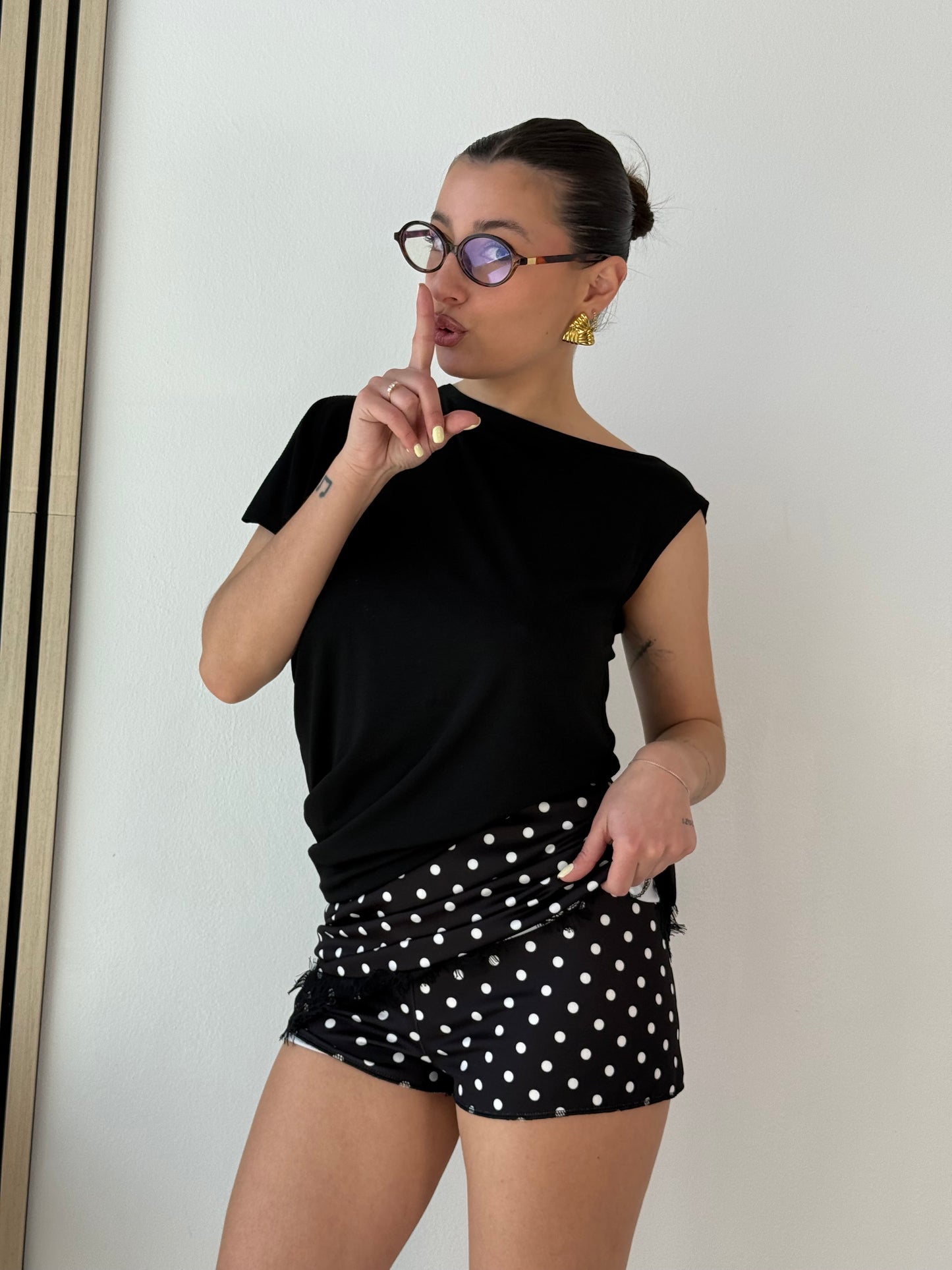 Gonna a pois con pizzo