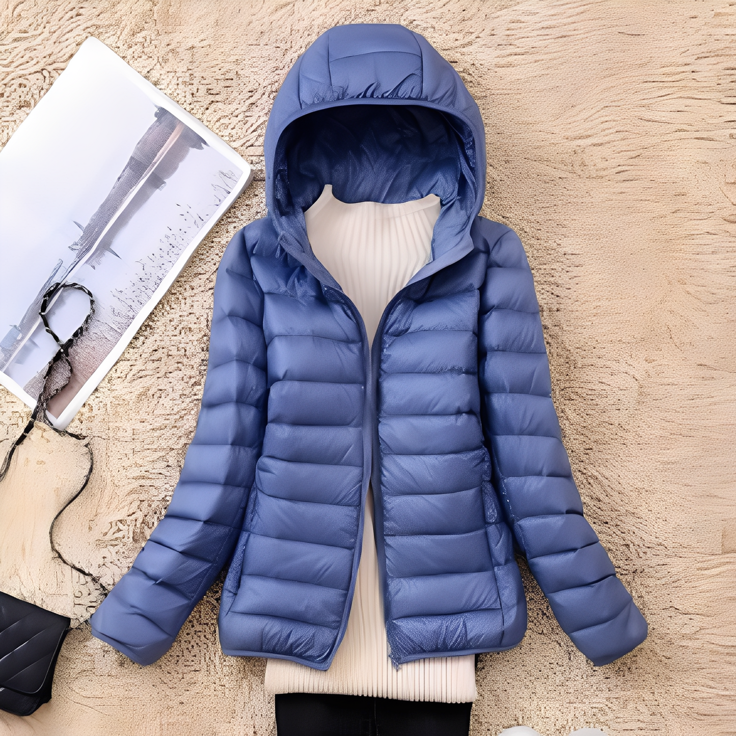 Lyndsay - Casual, sottile giacca di piuma per donne 