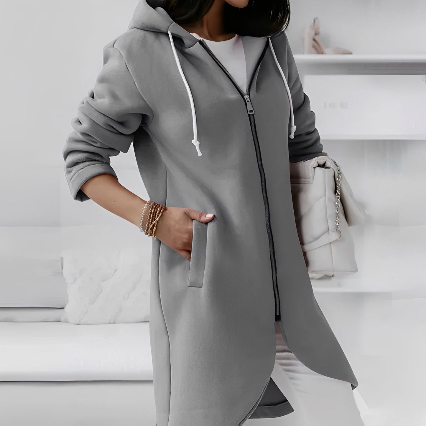 Myranda - Giacca stilosa con cappuccio per donne