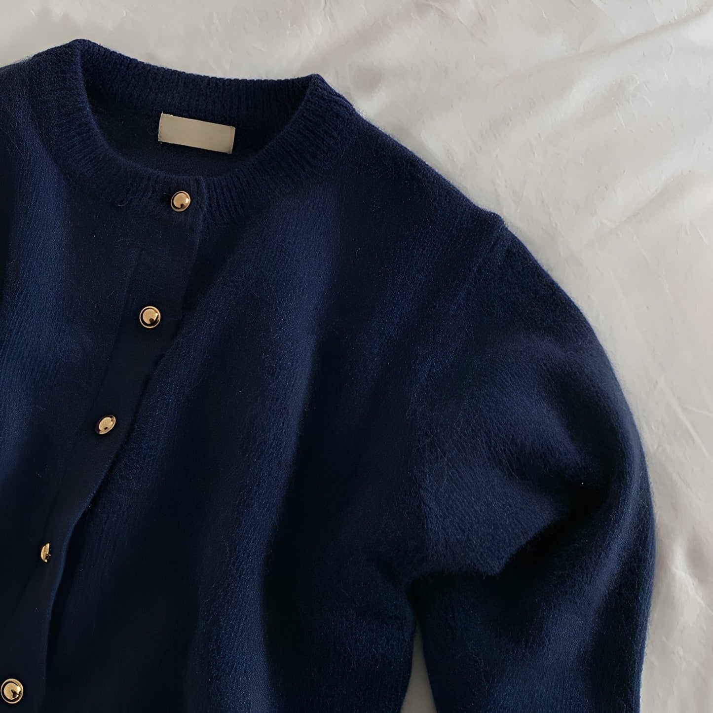 Merla - Maglione-Cappotto Sciolto con Scollo Rotondo per Donne