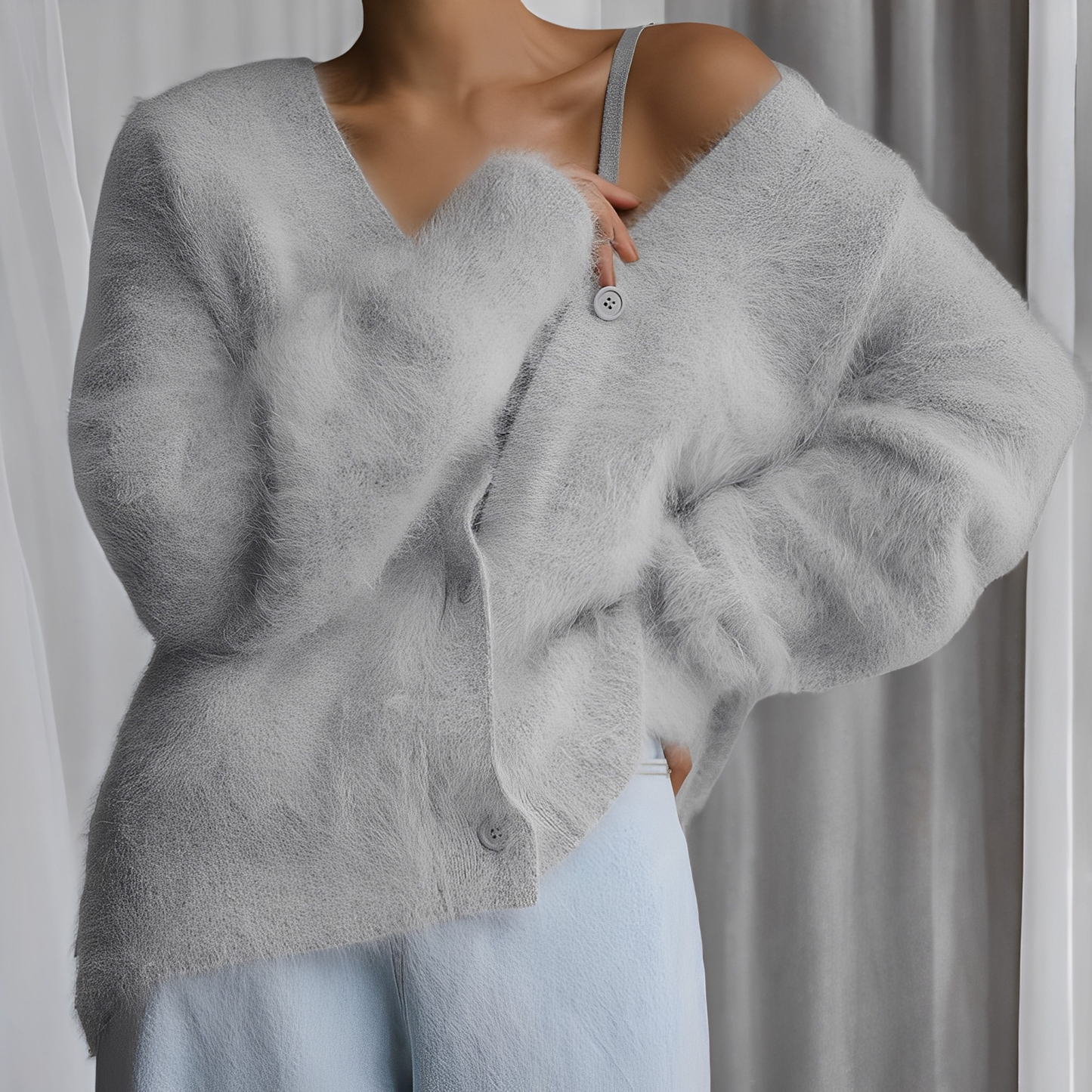 Emberly - Maglione in cashmere casual e comodo per donna 
