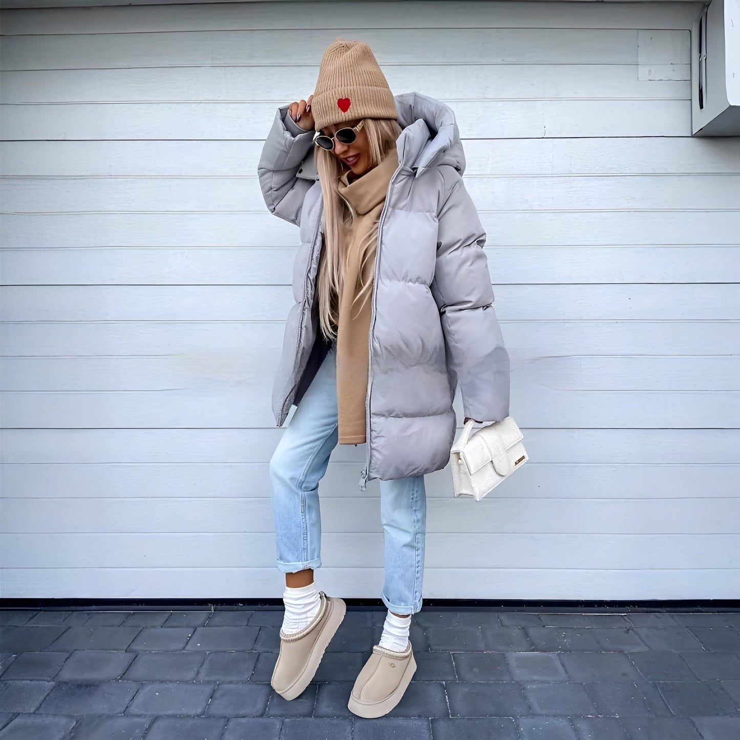 Catharine - Elegante, imbottita parka-giacca per donne 