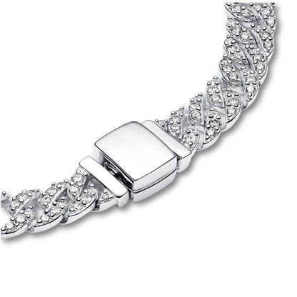 Cuban Bracelet with Moissanite