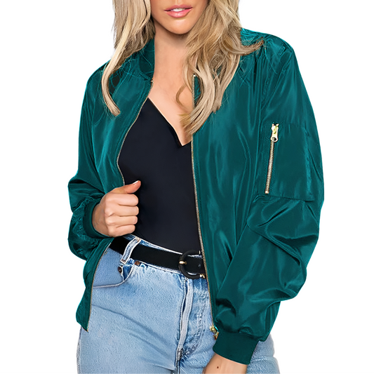 Vanessa - Giacca bomber elegante con zip per le donne