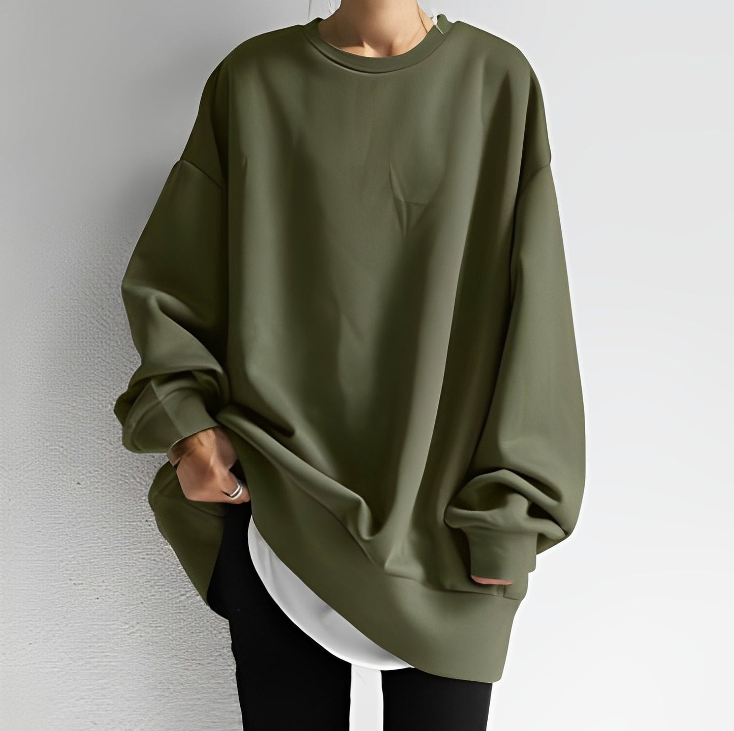 Abegail - Maglione lungo oversize per donne