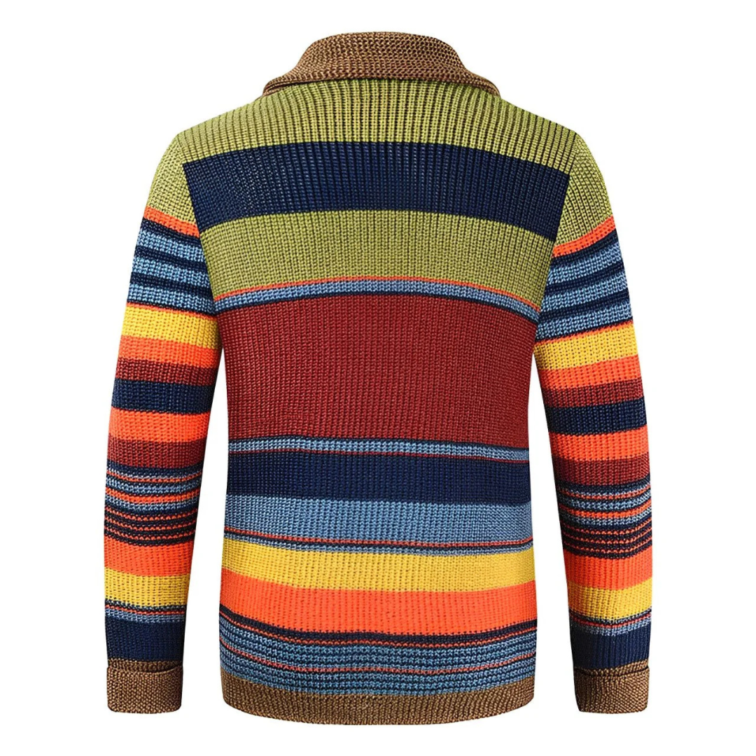 GARRY™|CARDIGAN RETRÒ A STRISCE 