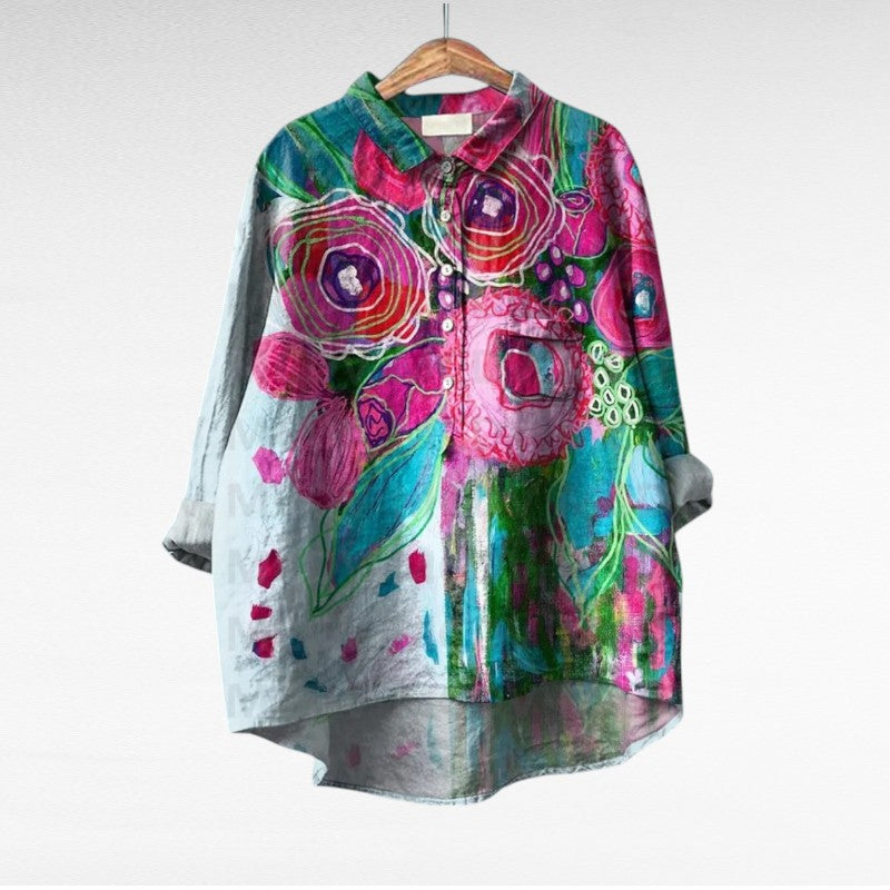 Thérèse | Elegante Blusa Estiva in Lino