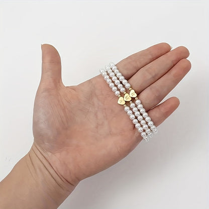 Chic Heart Initial Bracelet (A–Z)