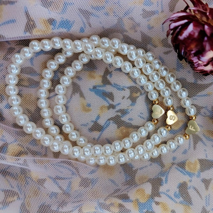 Chic Heart Initial Bracelet (A–Z)