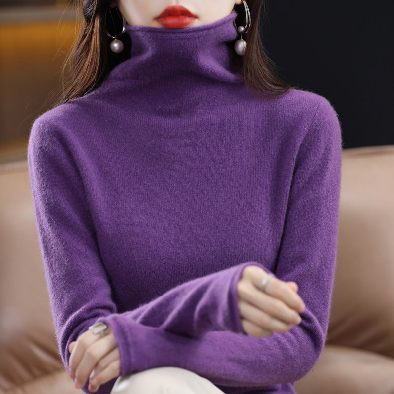 Ethelinda - Elegante maglione a collo alto per donne 