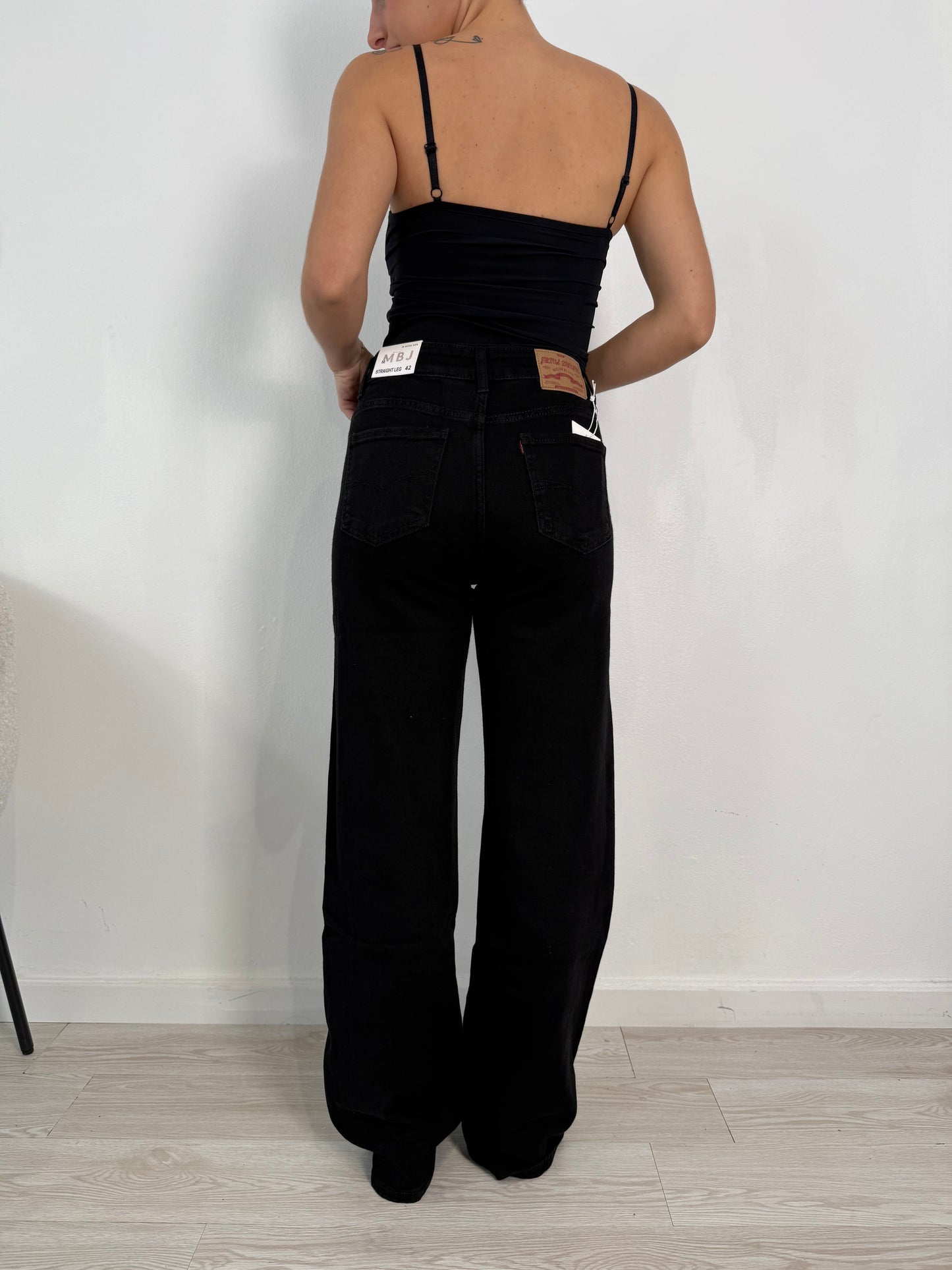 Jeans palazzo neri