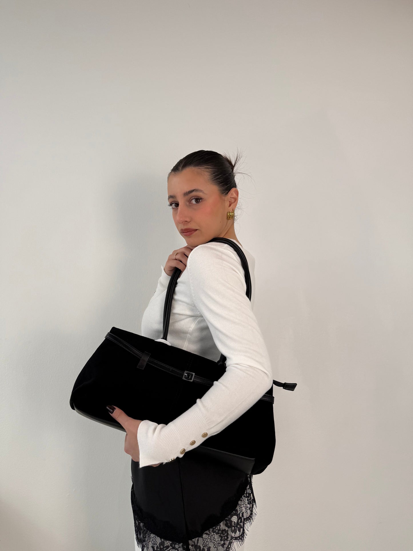 Borsa Baguette H Grande