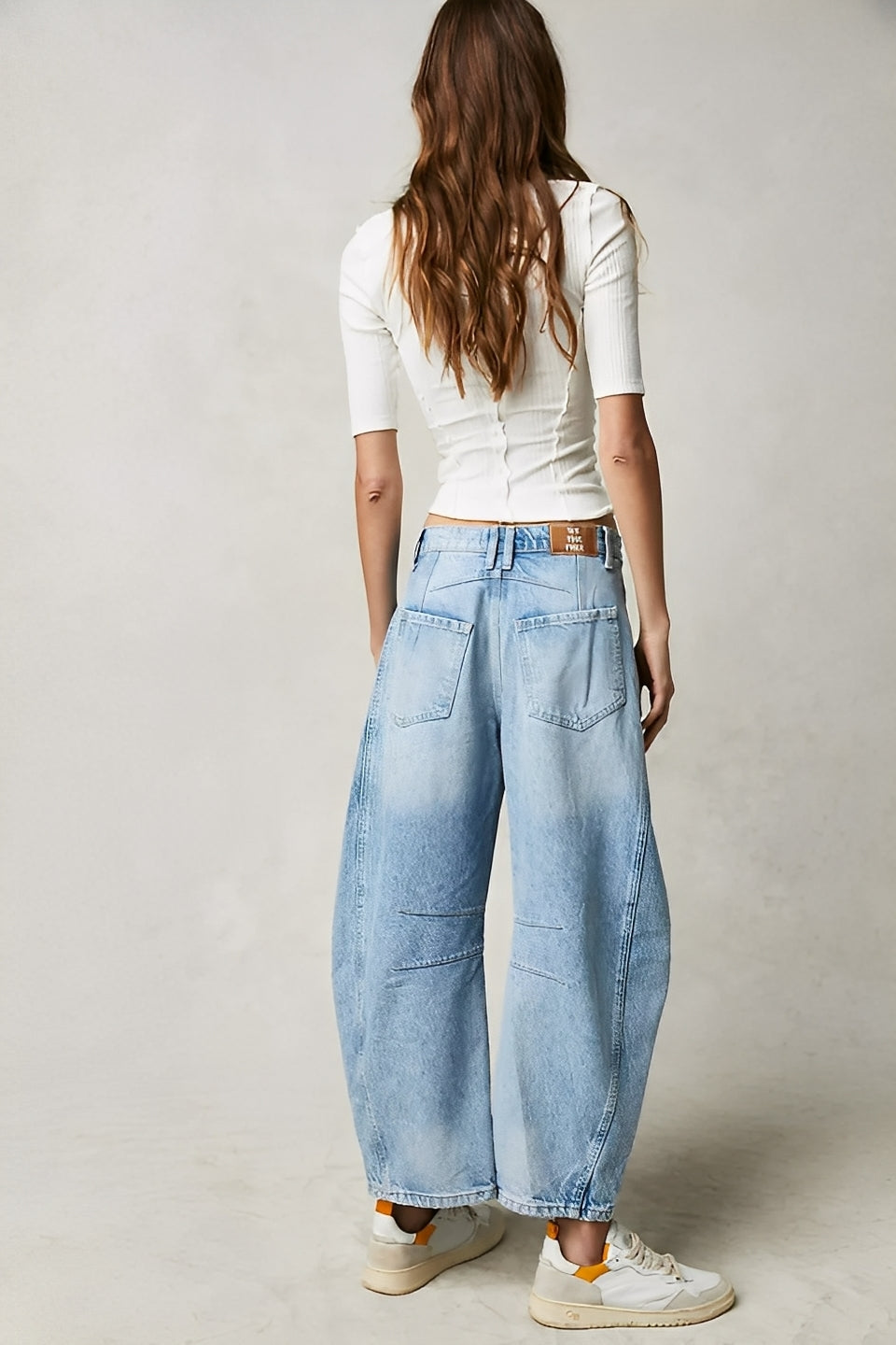 Adrienne - Classiche ampio taglio Barrel-Jeans per donne