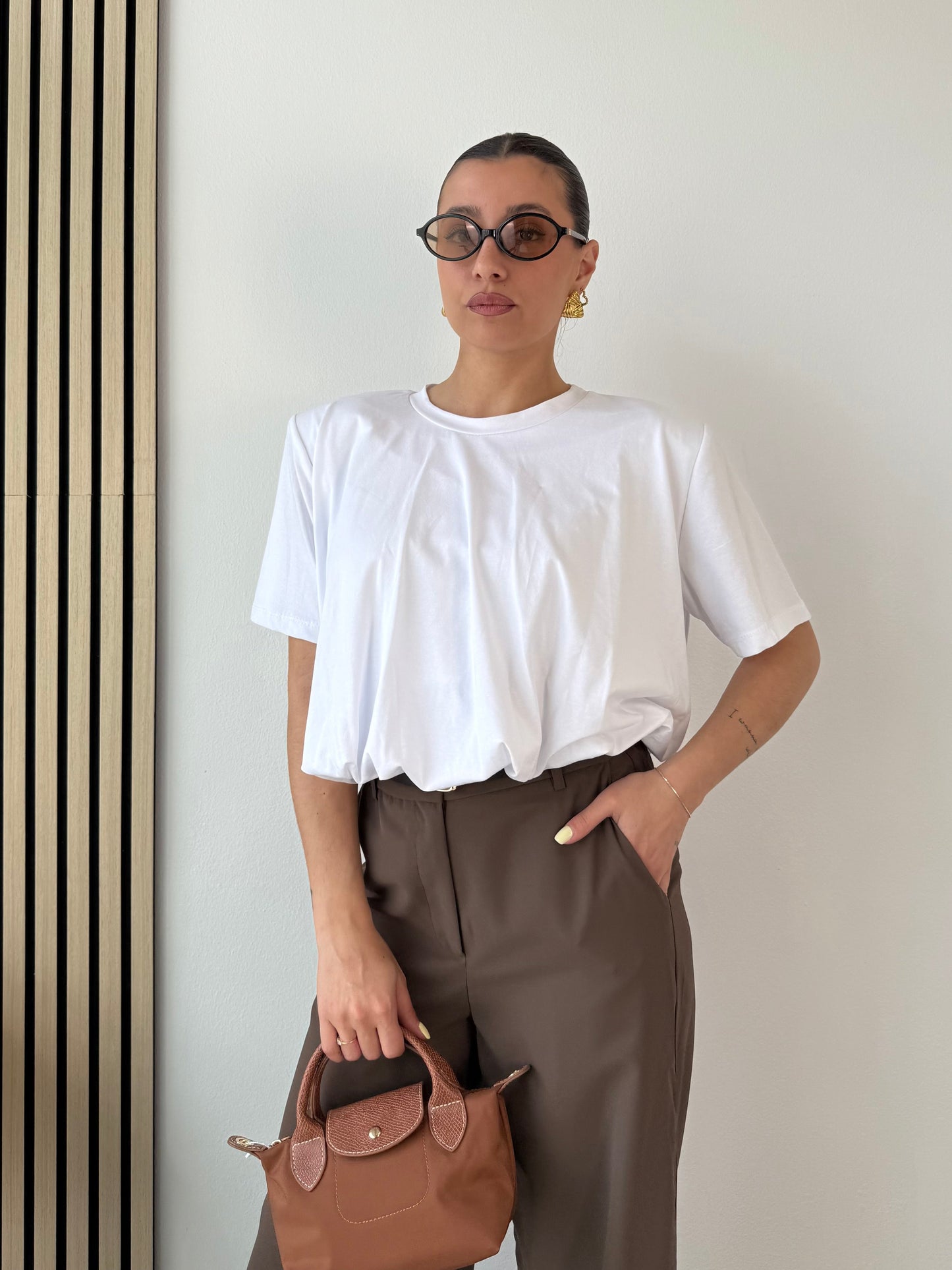 T-shirt crop a palloncino