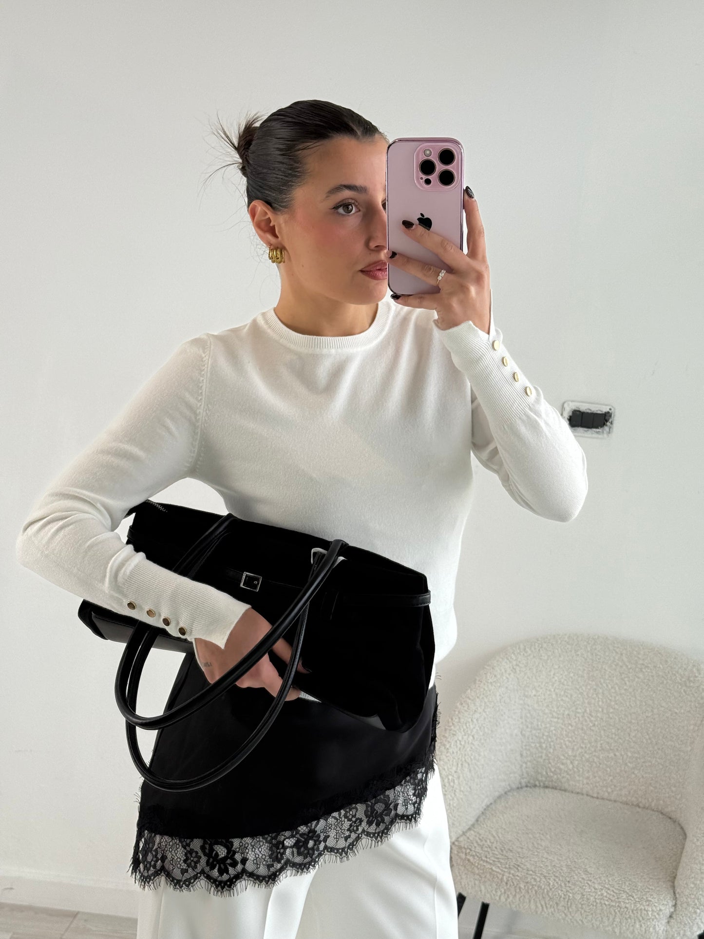 Borsa Baguette H Grande