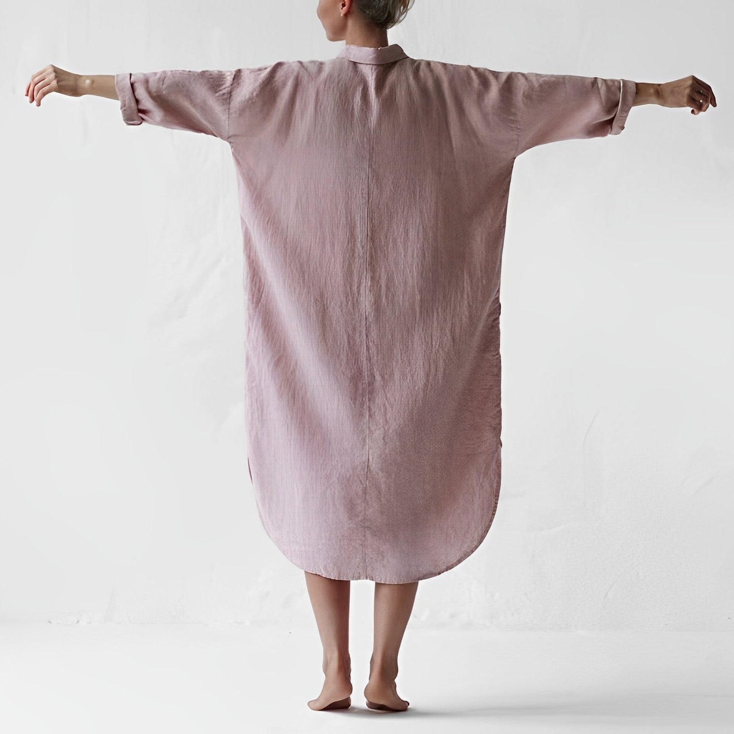 Justina - Abito camicia in lino leggero