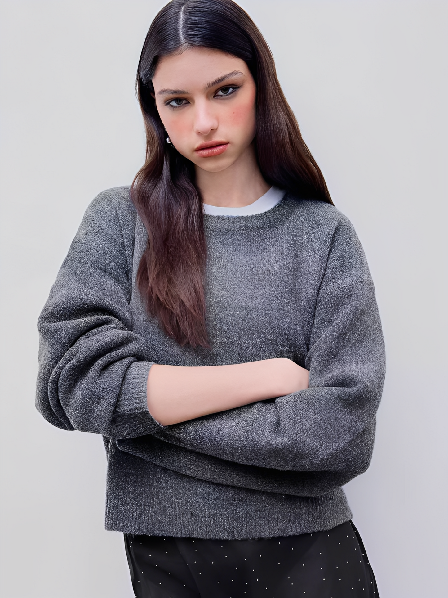 Luvenia - Pullover casual e caldo in poliestere per donne