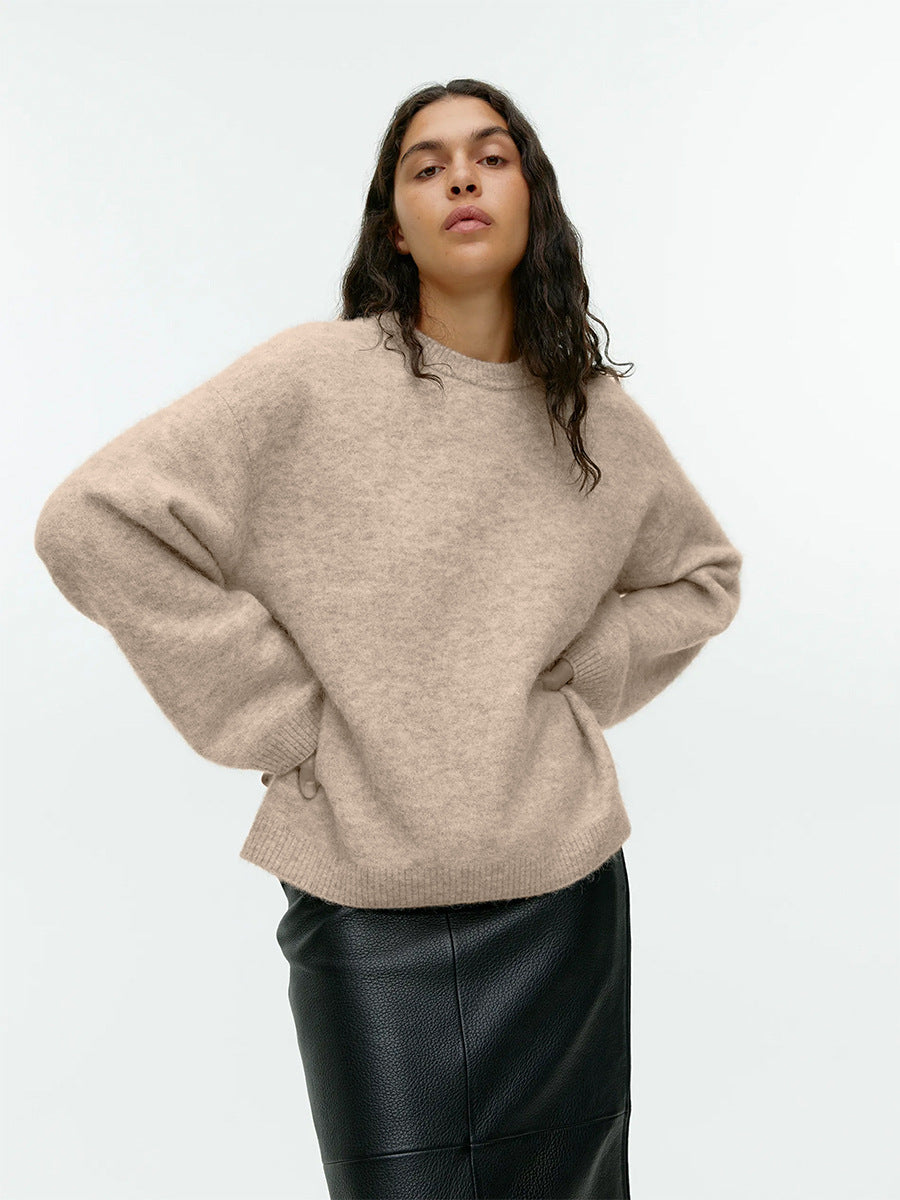 Caelie - Maglione in cashmere spesso e casual per donne
