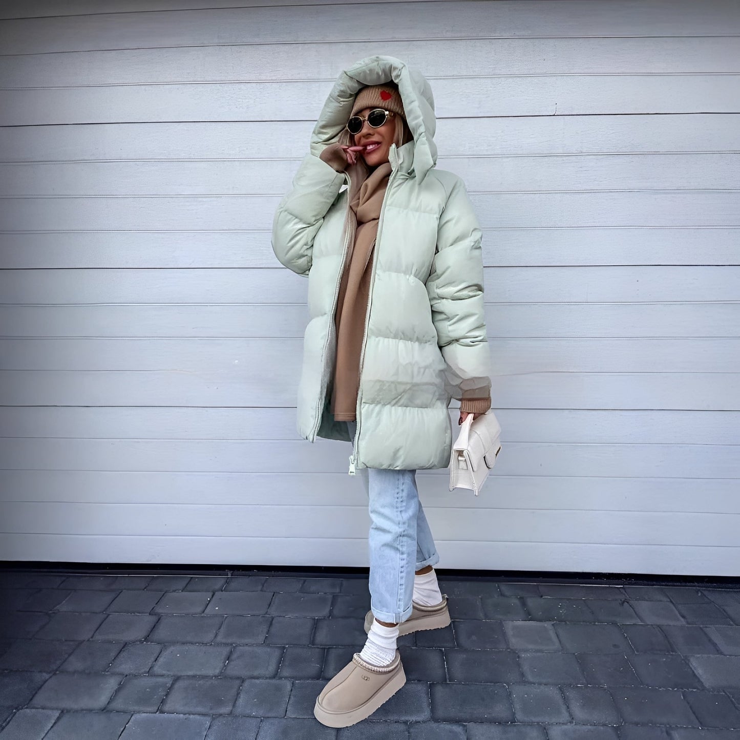 Catharine - Elegante, imbottita parka-giacca per donne 
