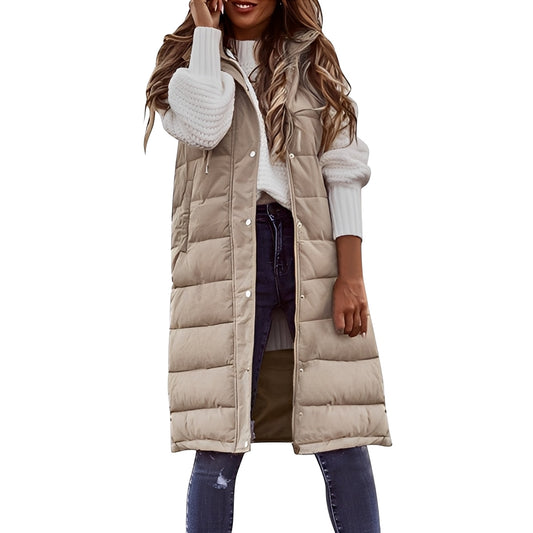 Brenna - Elegante giacca lunga in piuma per donne