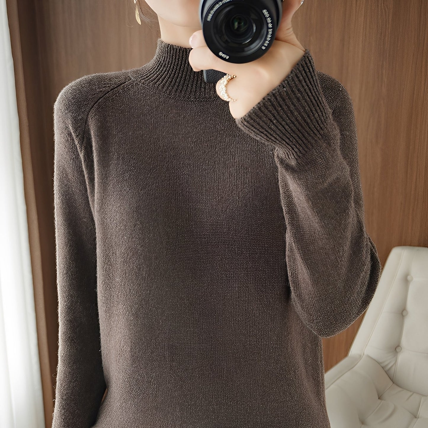 Ulyssa - Elegante dolcevita in cashmere per donne