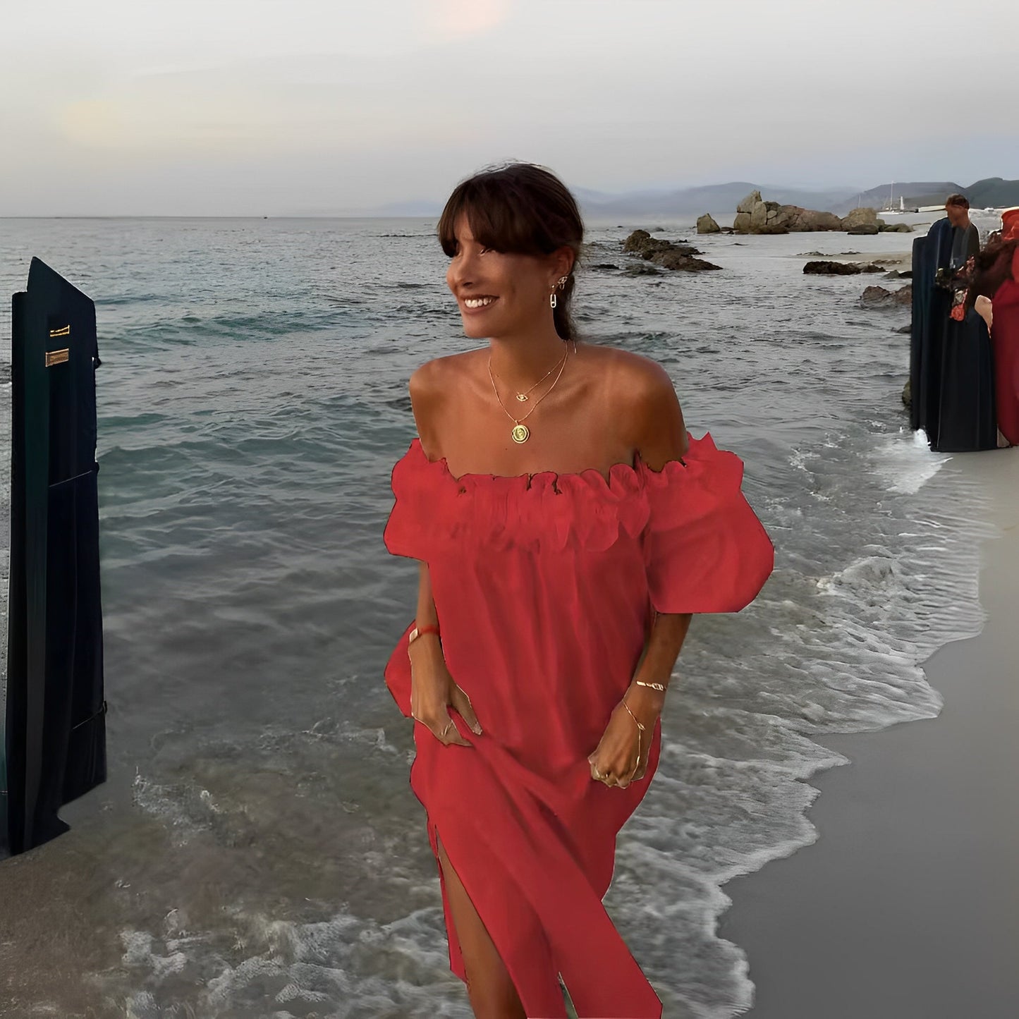 Patrice - Abito con spacco e spalle scoperte da donna