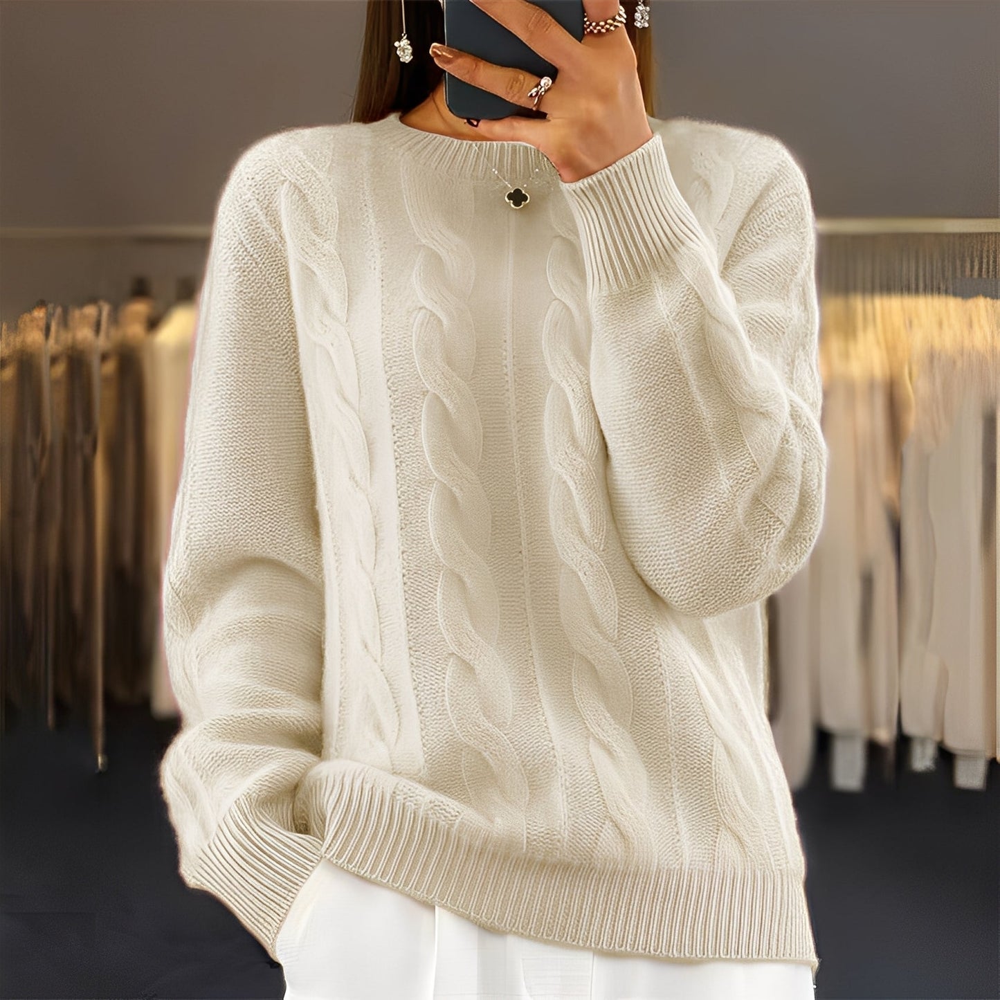 Leanne - Classico, stiloso maglione per donne