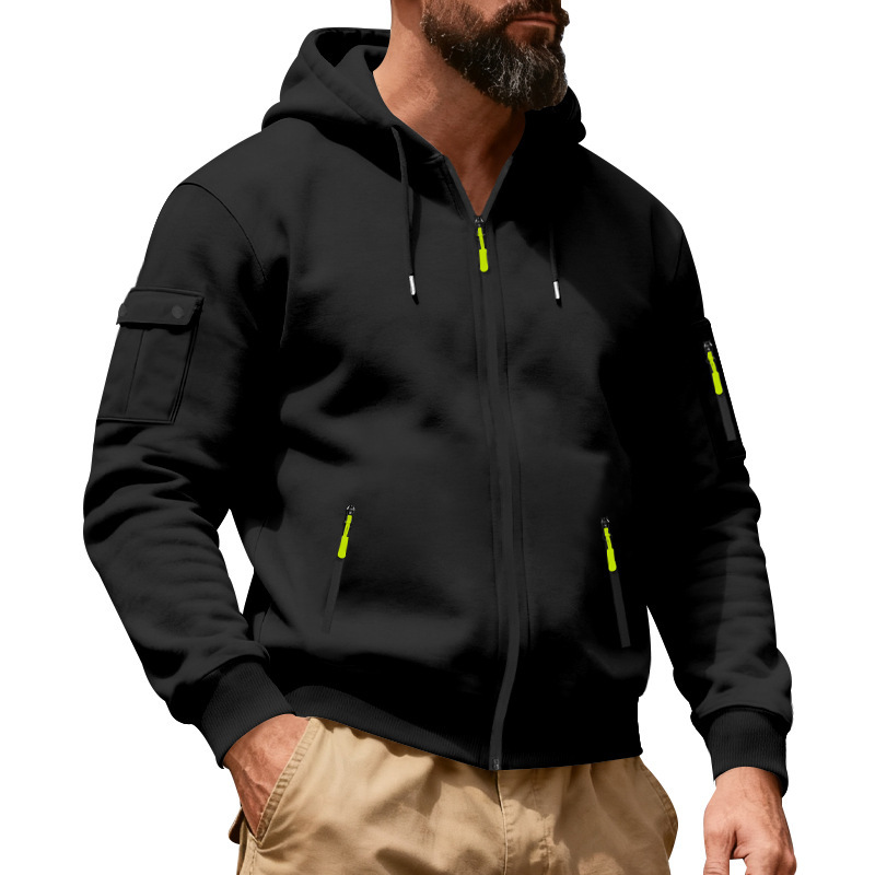 Sergio™ | Felpa Utility con cerniera