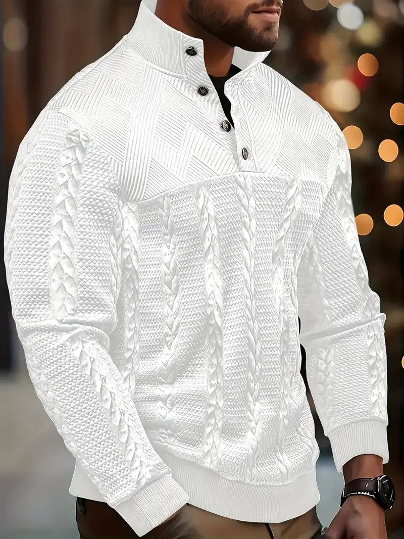 DAVIS™|MAGLIONE A RIGHE ELEGANTE