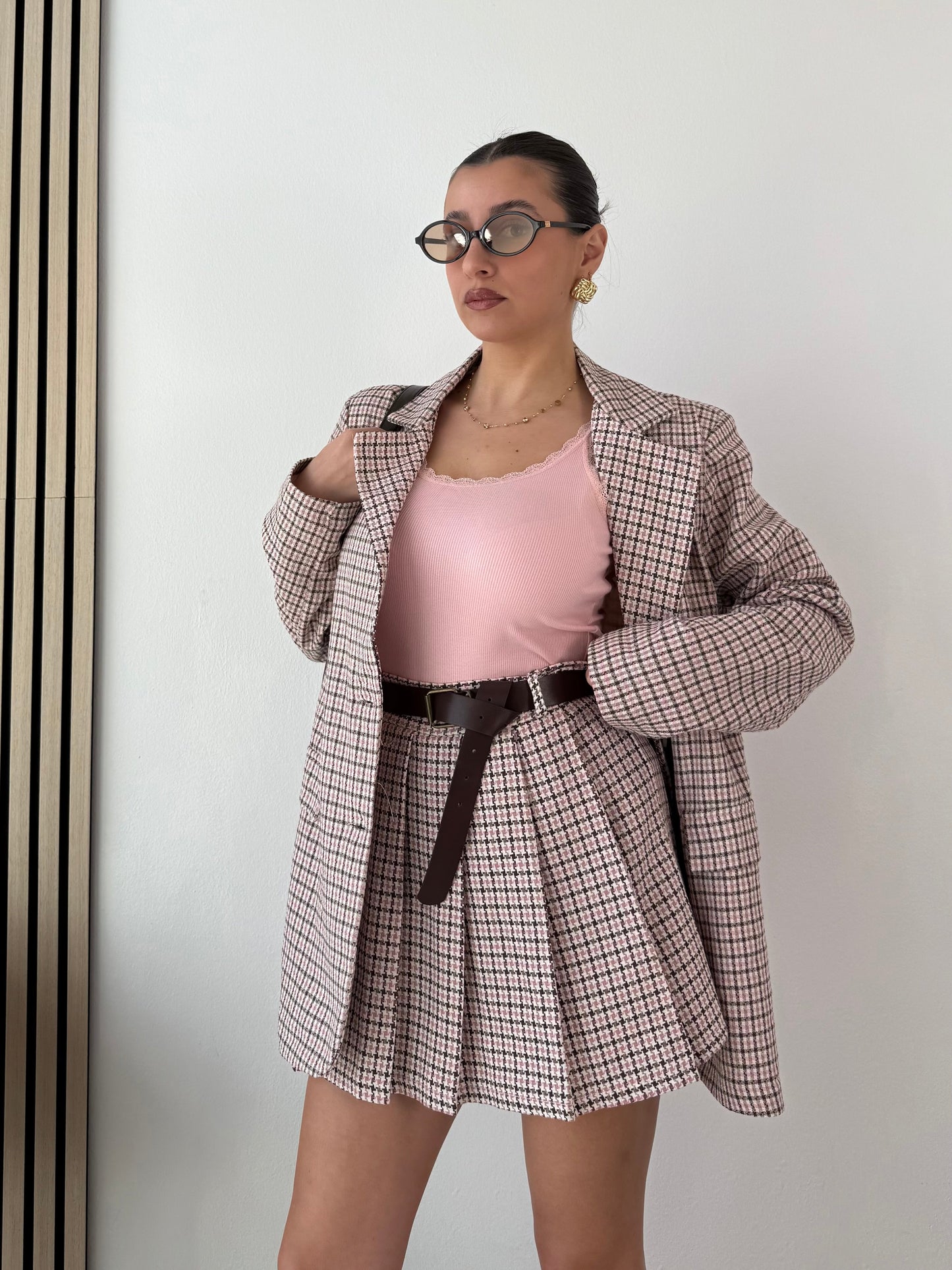 Blazer a quadri inglese
