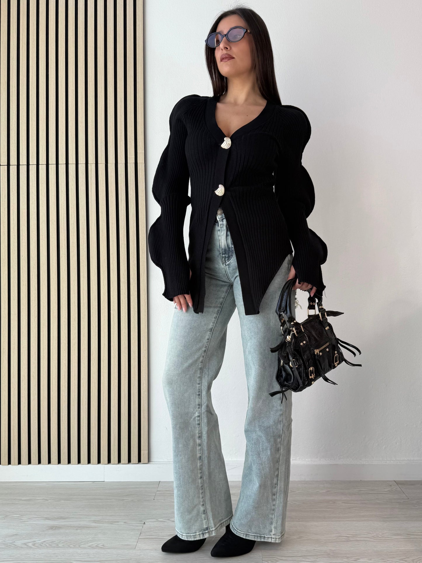 Cardigan WAVES nero