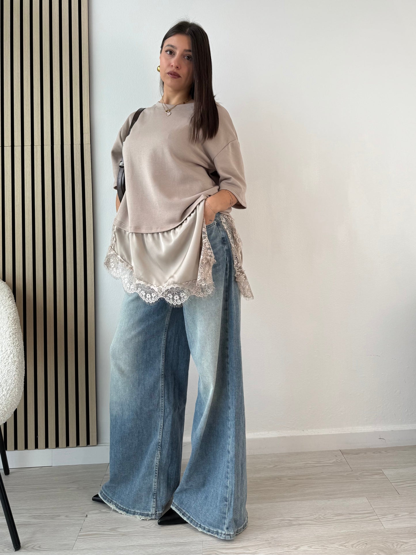 T-shirt in pizzo TREND