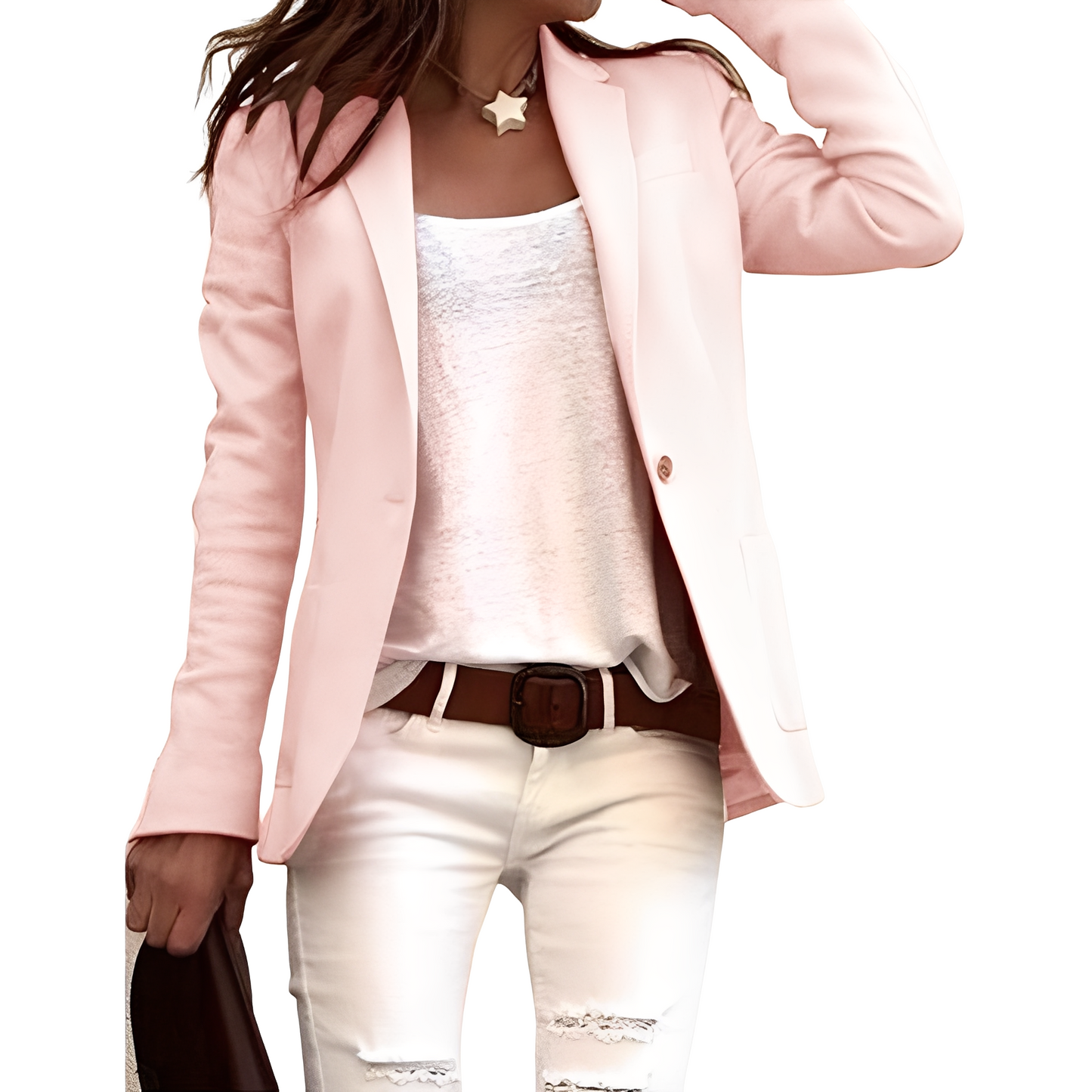Heather - Blazer casual con revers per donne 