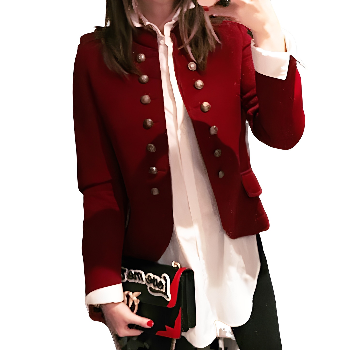 Rhoda - Elegante Blazer con Colletto Alto per Donne