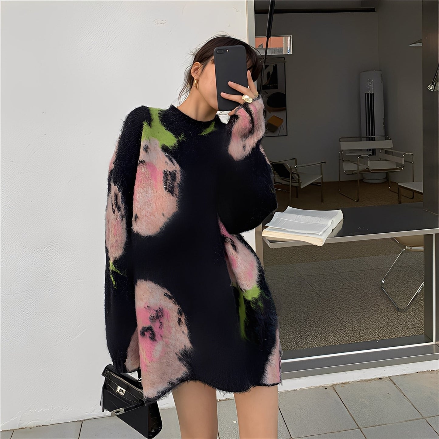 Shelby - Abito elegante e chic in maglia midi per donne 